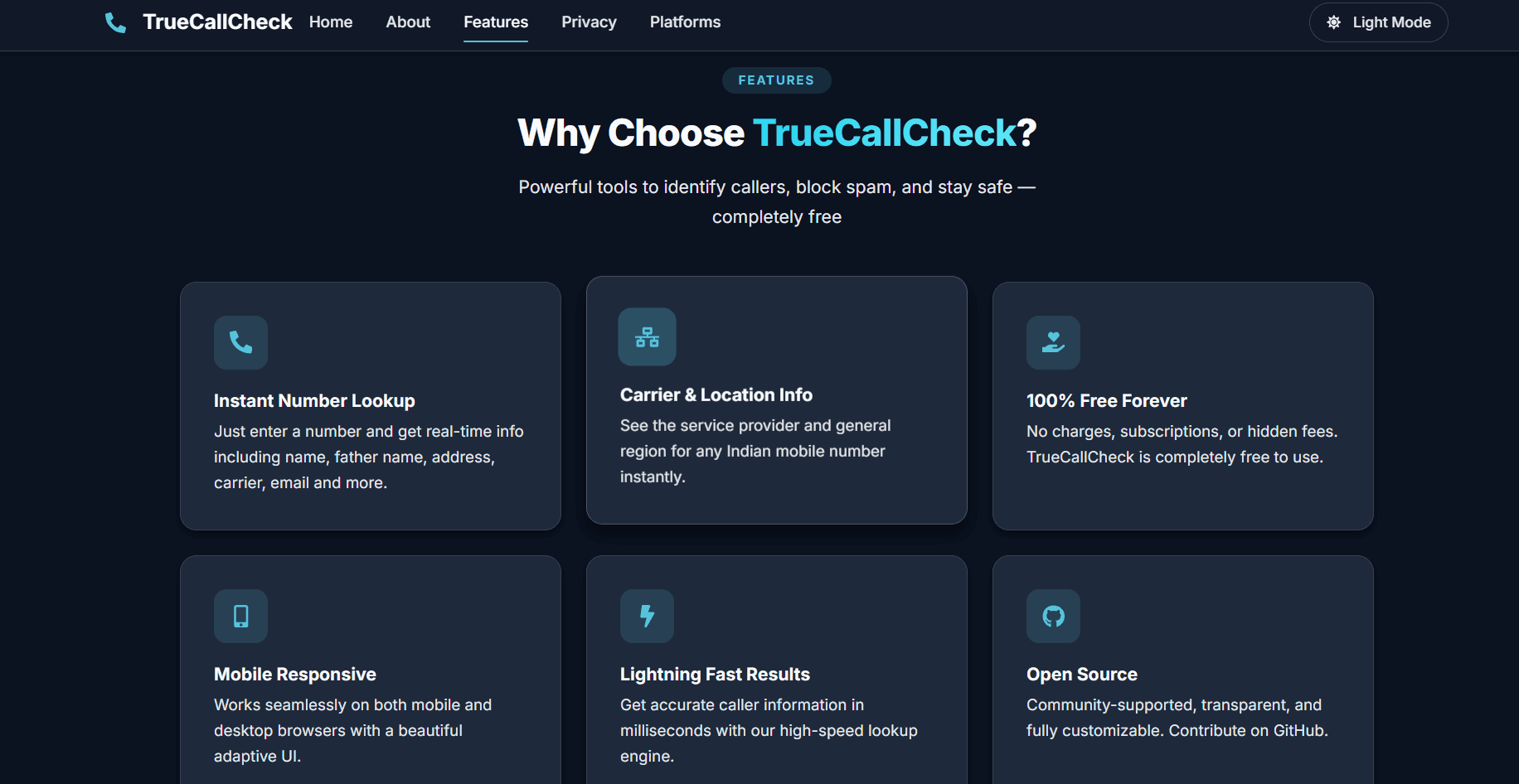 TrueCallCheck Web — screenshot 4