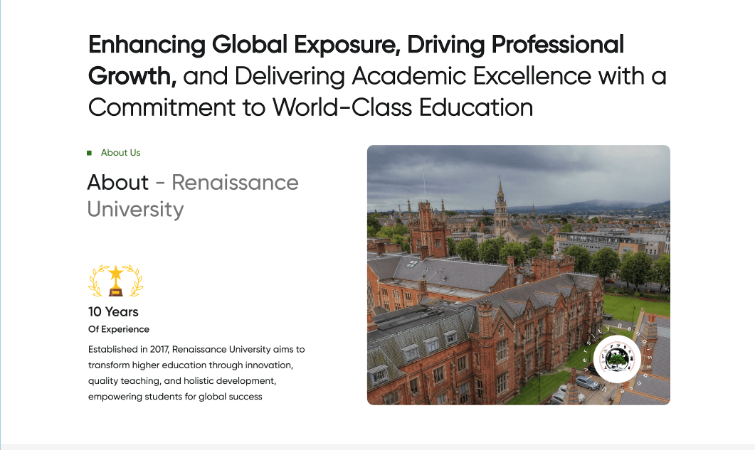 Renaissance University — screenshot 2