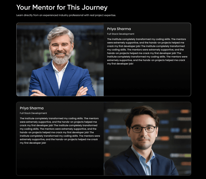Coaching Institute Landing Page — screenshot 5