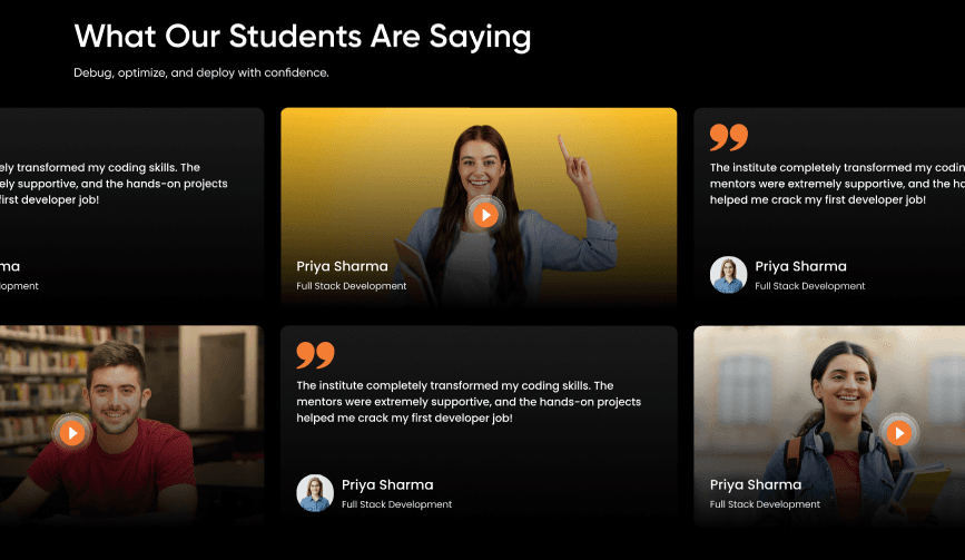 Coaching Institute Landing Page — screenshot 7